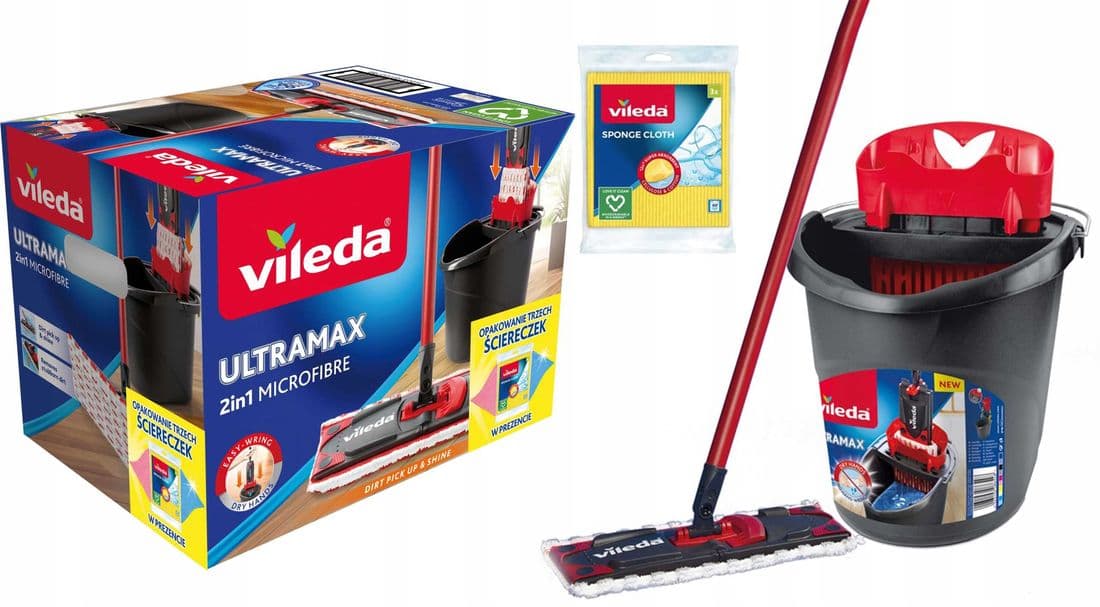 Mop płaski Ultramax BOX wiadro Vileda