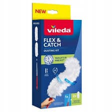 Miotełka do kurzu z krótką rączką + 2 wkłady Vileda Flex&Catch